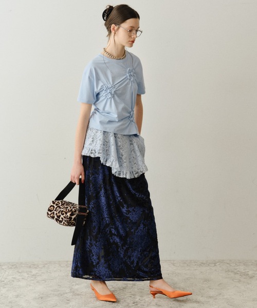 ロング スカート Sheer opal skirt / シアーオパールスカート