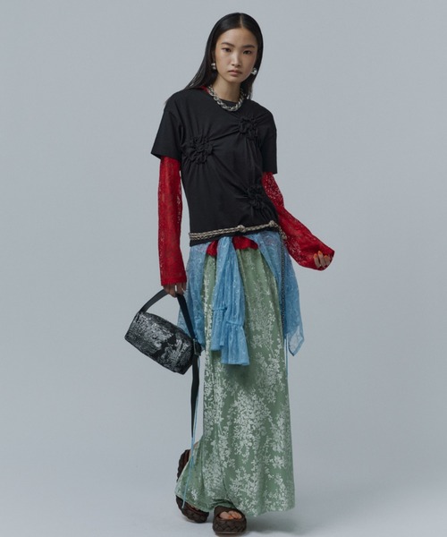 ロング スカート Sheer opal skirt / シアーオパールスカート
