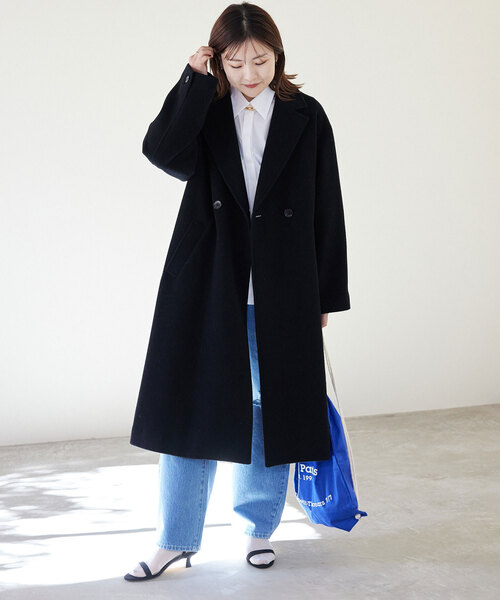 SLOBE IENA」 コート 38 ブラック レディース SLOBE IENA」 ノーカラー 