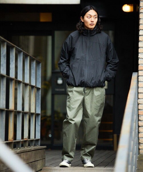 「FREAK'S STORE」 ナイロンブルゾン MEDIUM オリーブ メンズ_画像6