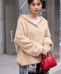 「MONO-MART」 長袖ニット FREE ブルー レディースの画像2