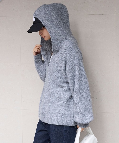 「MONO-MART」 長袖ニット FREE ブルー レディースの画像3