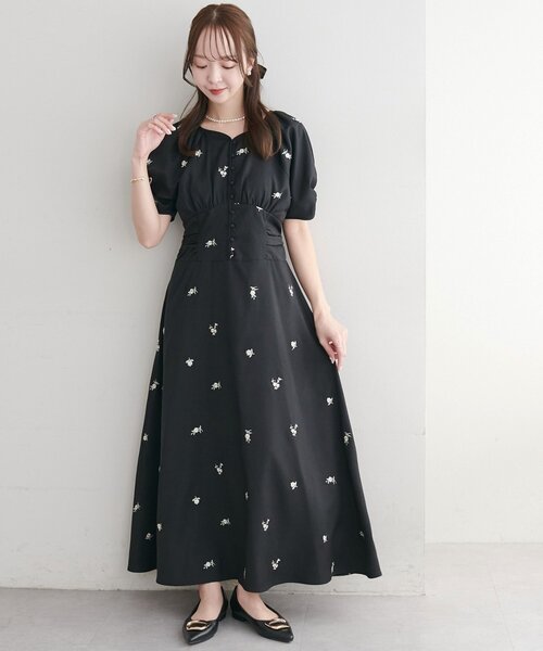 Discoat（ディスコート） ワンピース 「オケージョン」刺繍使い