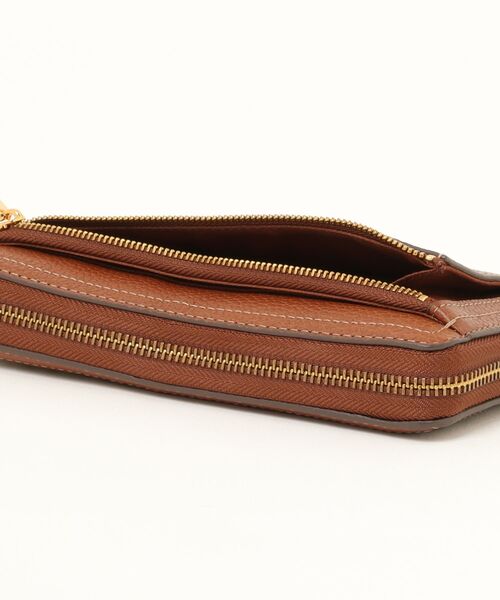 FOSSIL（フォッシル） 財布 長財布 レディース PVC/PU ブラウン