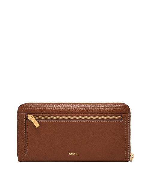 FOSSIL（フォッシル） 財布 長財布 レディース PVC/PU ブラウン