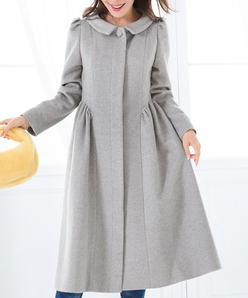 コート アウター フラットカラー プリンセスカット コート Liala&times;PG レディース