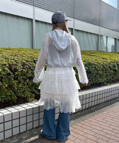 WC パーカー ローズモチーフシアーパーカー レディース : ZOZOTOWN