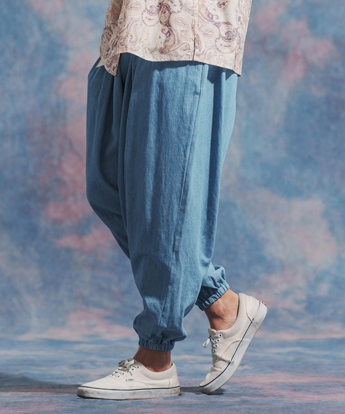 「Jih Nunc」 イージーパンツ S ブルー メンズ_画像3