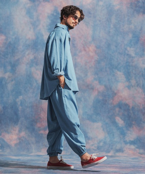 「Jih Nunc」 イージーパンツ S ブルー メンズ_画像6