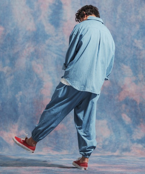 「Jih Nunc」 イージーパンツ S ブルー メンズ_画像7