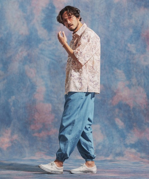 「Jih Nunc」 イージーパンツ S ブルー メンズ_画像9