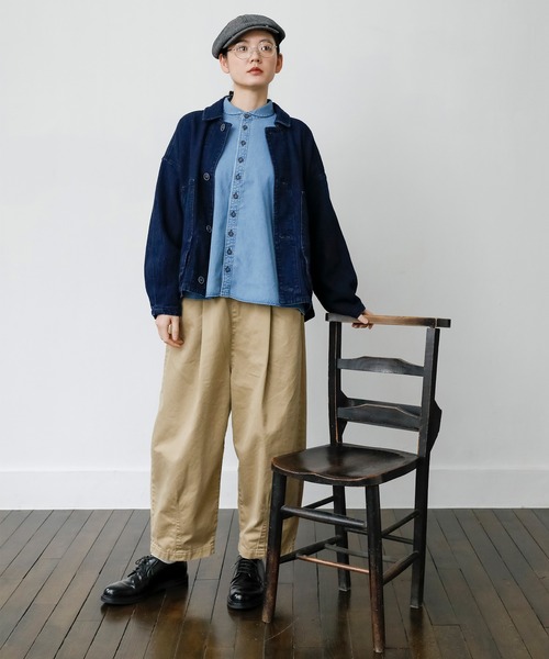 「Brocante」 チノパンツ 2 アイボリー レディース_画像2