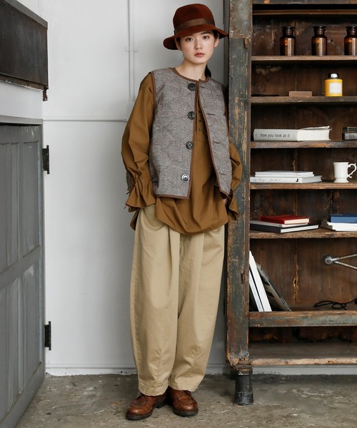 「Brocante」 チノパンツ 2 アイボリー レディース_画像3