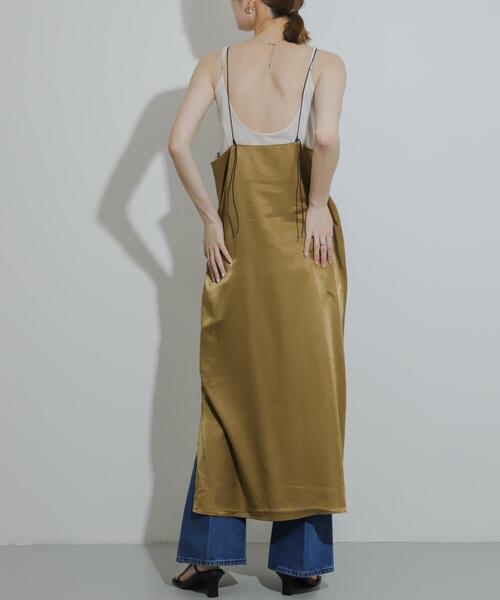 「SENSE OF PLACE by URBAN RESEARCH」 キャミソールワンピース ONE ネイビー レディース_画像4