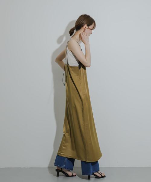 「SENSE OF PLACE by URBAN RESEARCH」 キャミソールワンピース ONE ネイビー レディース_画像7