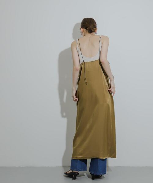 「SENSE OF PLACE by URBAN RESEARCH」 キャミソールワンピース ONE ネイビー レディース_画像8