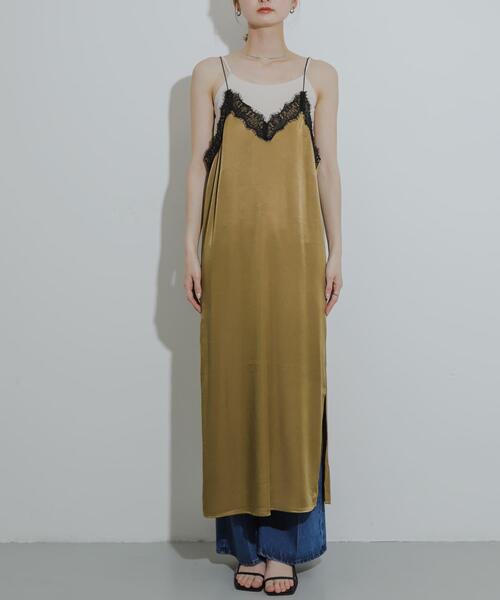 「SENSE OF PLACE by URBAN RESEARCH」 キャミソールワンピース ONE ネイビー レディース_画像9