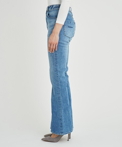 YANUK Boot Cut デニムパンツ フレア ライトブルー 小さいサイズ YANUK（ヤヌーク） ブーツカットデニムパンツ 26inch ライトブルー