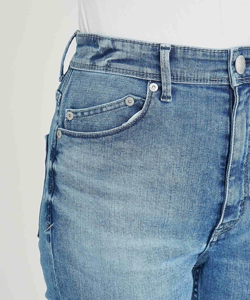 「YANUK」 ブーツカットデニムパンツ 26inch ライトブルー レディース
