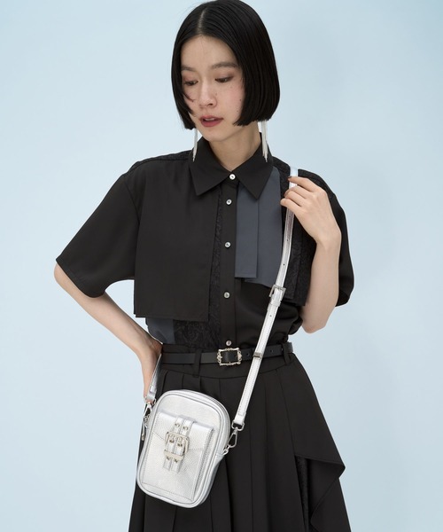 HARE レザースマホミニバッグ HARE（ハレ） ショルダーバッグ バッグ ベルトデザインミニショルダー