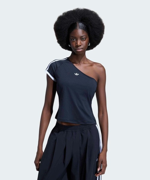 adidas オフショルダー クロップドTシャツ adidas（アディダス） tシャツ ADILENIUM 5.0 オフショルダーTシャツ