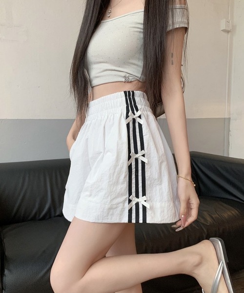 「shopnikoniko」 ショートパンツ フリー ブラック レディース_画像3