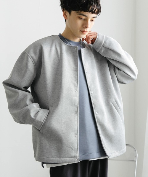 「SENSE OF PLACE by URBAN RESEARCH」 ノーカラージャケット LARGE ブラック レディース_画像2