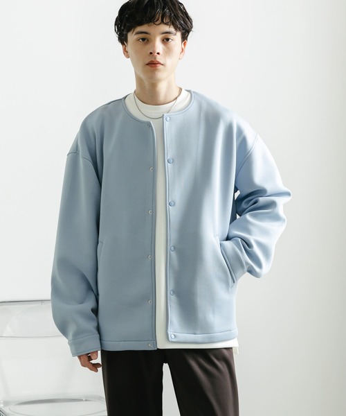 「SENSE OF PLACE by URBAN RESEARCH」 ノーカラージャケット LARGE ブラック レディース_画像3