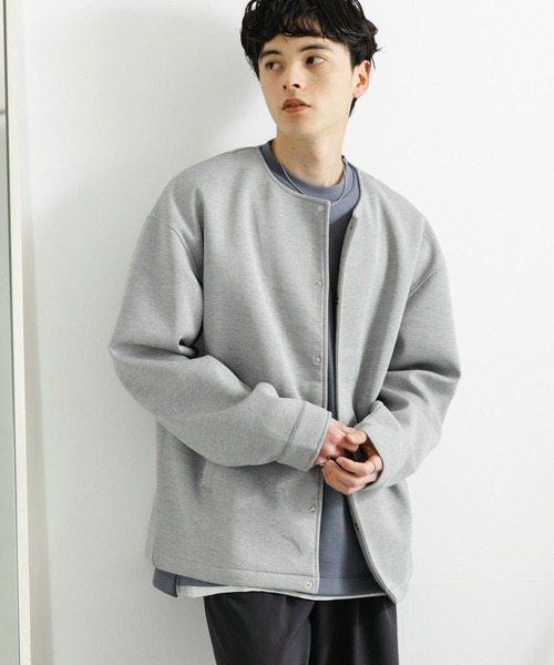 「SENSE OF PLACE by URBAN RESEARCH」 ノーカラージャケット LARGE ブラック レディース_画像6