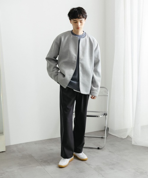「SENSE OF PLACE by URBAN RESEARCH」 ノーカラージャケット LARGE ブラック レディース_画像10