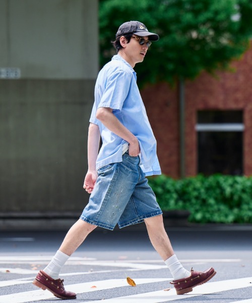 Lee（リー） ワイドパンツ ハーフパンツ パンツ 短パン ワイドデニム