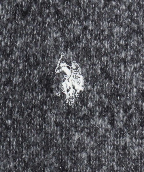 「U.S. POLO ASSN.」 ニットカーディガン LL オートミール メンズ_画像4