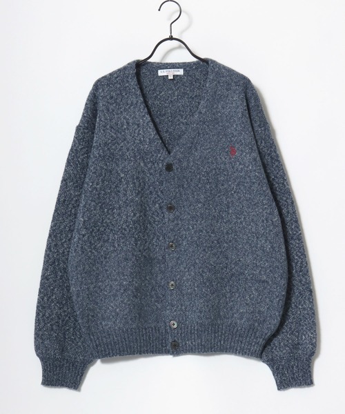 「U.S. POLO ASSN.」 ニットカーディガン LL オートミール メンズ_画像5