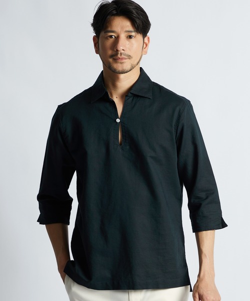リネン シャツ 半袖（LANVIN／メンズトップス） | ファッション の商品