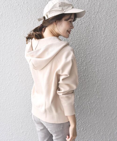 「SHIPS Days」 ジップアップパーカー S~M グレー レディース_画像3