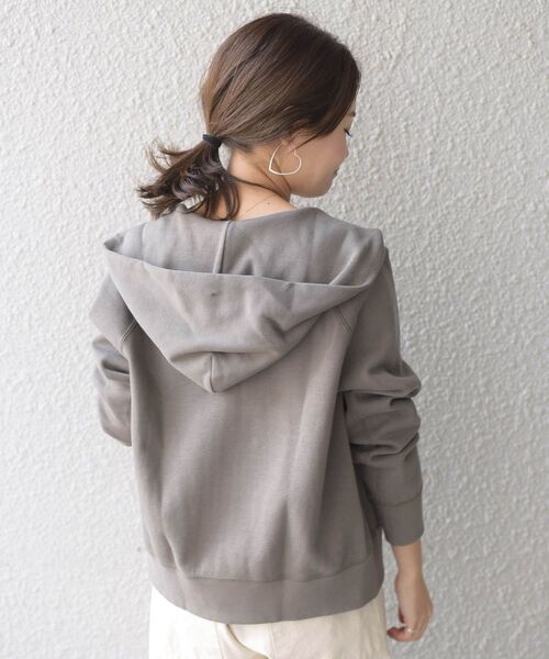 「SHIPS Days」 ジップアップパーカー S~M グレー レディース_画像5