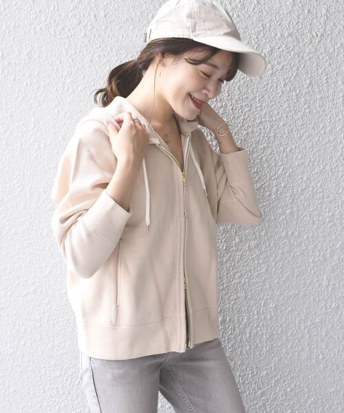 「SHIPS Days」 ジップアップパーカー S~M グレー レディース_画像9