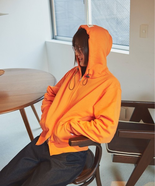 common gull products. ジップアップパーカー MEDIUM オレンジ 