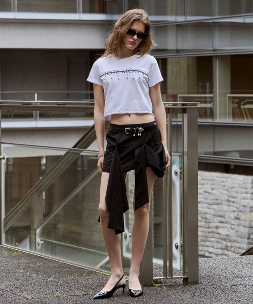 JOSE MOON（ジョゼムーン） tシャツ MINIMUM LOGO TSHIRT with PEARL