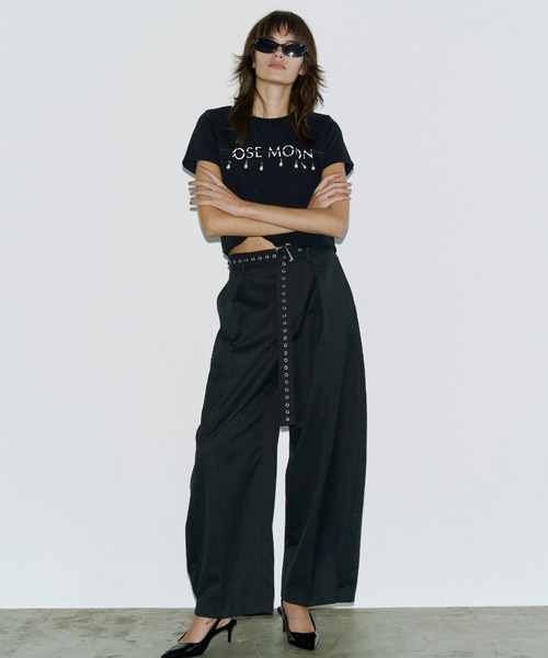 JOSE MOON（ジョゼムーン） tシャツ MINIMUM LOGO TSHIRT with PEARL