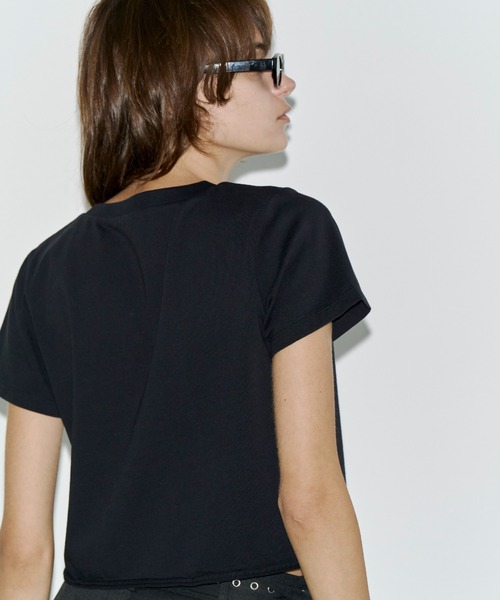 JOSE MOON（ジョゼムーン） tシャツ MINIMUM LOGO TSHIRT with PEARL