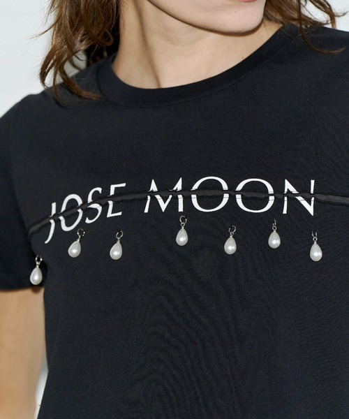 JOSE MOON（ジョゼムーン） tシャツ MINIMUM LOGO TSHIRT with PEARL