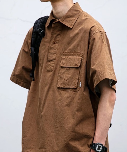 KELVIN シャツ 半袖 Pocket Pullover Shirt ポケットプルオーバー