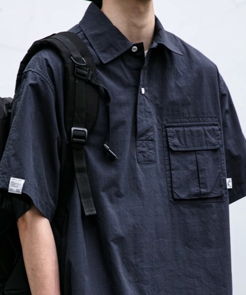 KELVIN シャツ 半袖 Pocket Pullover Shirt ポケットプルオーバー