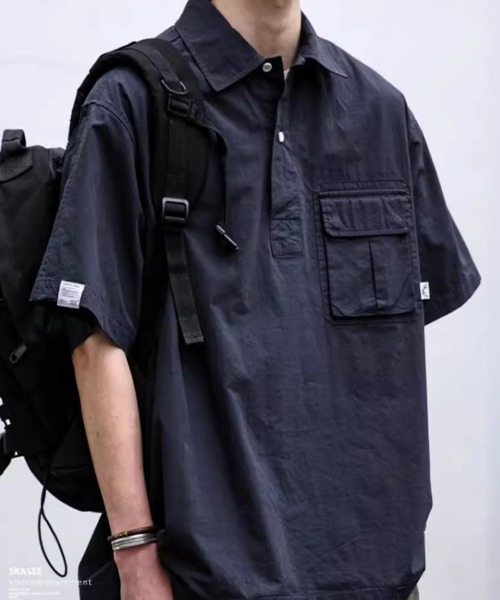 KELVIN シャツ 半袖 Pocket Pullover Shirt ポケットプルオーバー