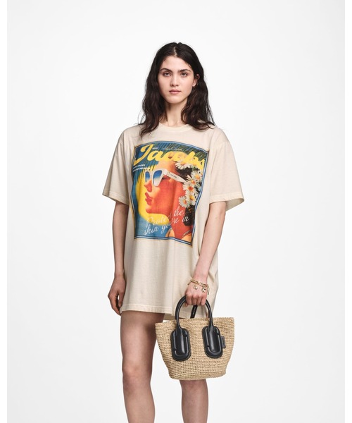 トートバッグ 「NEW」BABE SMALL TOTE IN WOVEN/ベイブ スモール トート イン ウーブン レディース メンズの画像