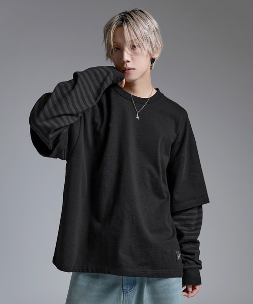 MSG」 長袖Tシャツ M ブラック×ブラック メンズ : ZOZOTOWN Yahoo!店