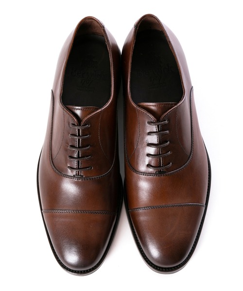 新品・未使用　Berwick1707 ダークブラウン レザー ドレスシューズ Berwick 1707（バーウィック） シューズ 43 ダークブラウン メンズ