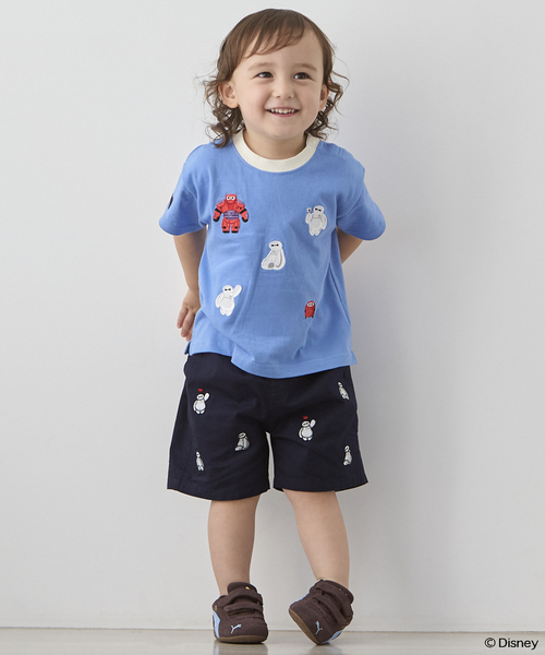 ハーフパンツ パンツ 短パン 「Disney」/「Disney/Pixar」ベイマックス / カーズ/ 刺しゅうハーフパンツ キッズ 子供服 男の子 女の子 | petit main | 02