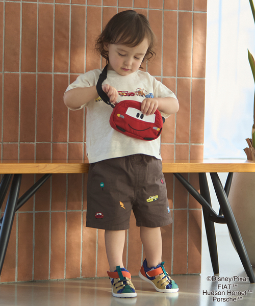 ハーフパンツ パンツ 短パン 「Disney」/「Disney/Pixar」ベイマックス / カーズ/ 刺しゅうハーフパンツ キッズ 子供服 男の子 女の子 | petit main